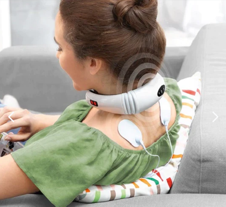 NeckRelax™ – Masajeador Inalámbrico Recargab