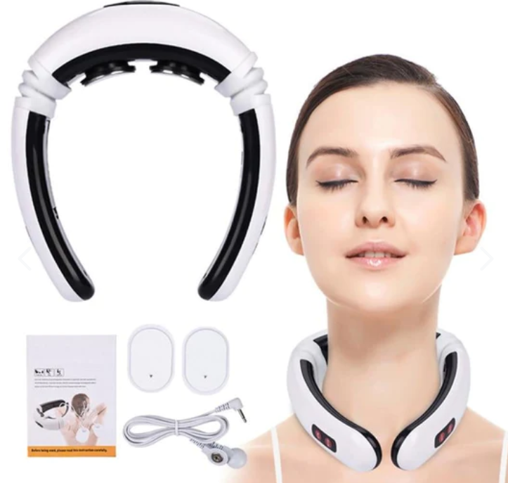 NeckRelax™ – Masajeador Inalámbrico Recargab