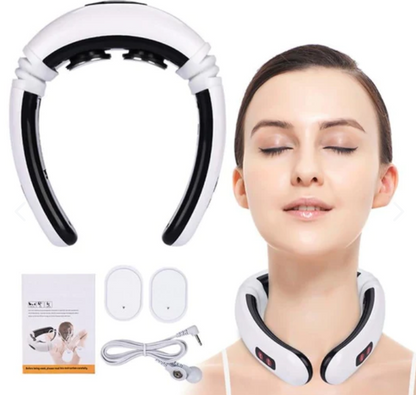 NeckRelax™ – Masajeador Inalámbrico Recargab
