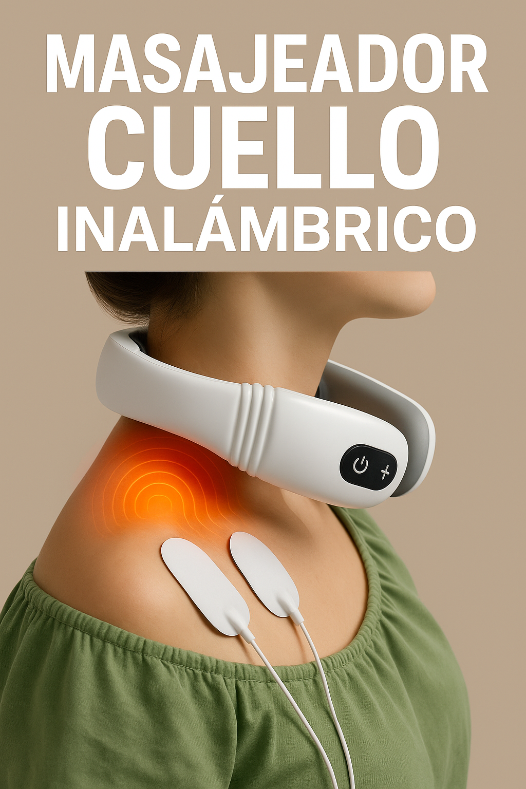 NeckRelax™ – Masajeador Inalámbrico Recargab